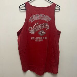 Vintage Anaheim Harley T-Shirt XL Mens Red Motorcycle Fullerton CA 100 Years